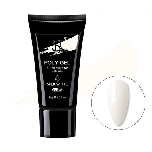 JMT-802634 Crystal Nail Polish in 12 Vibrant Colors - 30ml Natural Resin Formula with Extended Nail Face