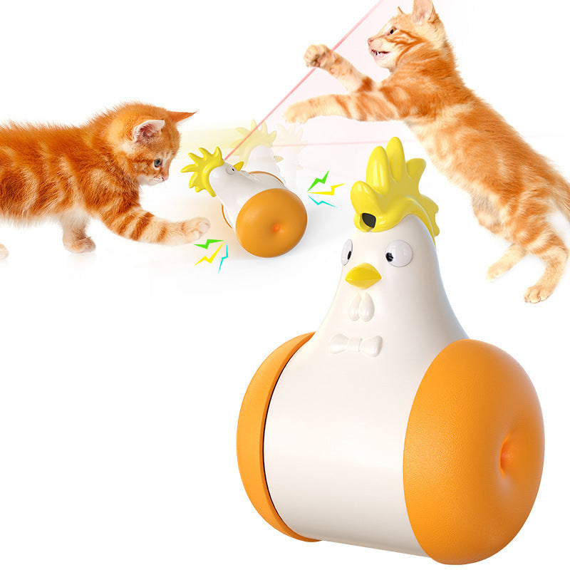 JMT-802634 Electric Cat Tumbler Toy with Infrared Light and Sound Features