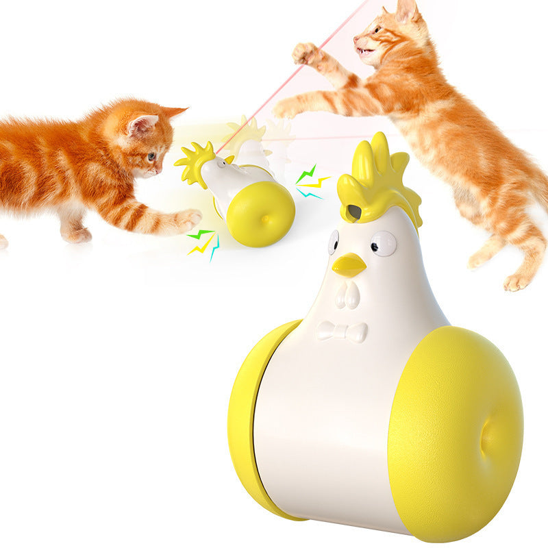 JMT-802634 Electric Cat Tumbler Toy with Infrared Light and Sound Features