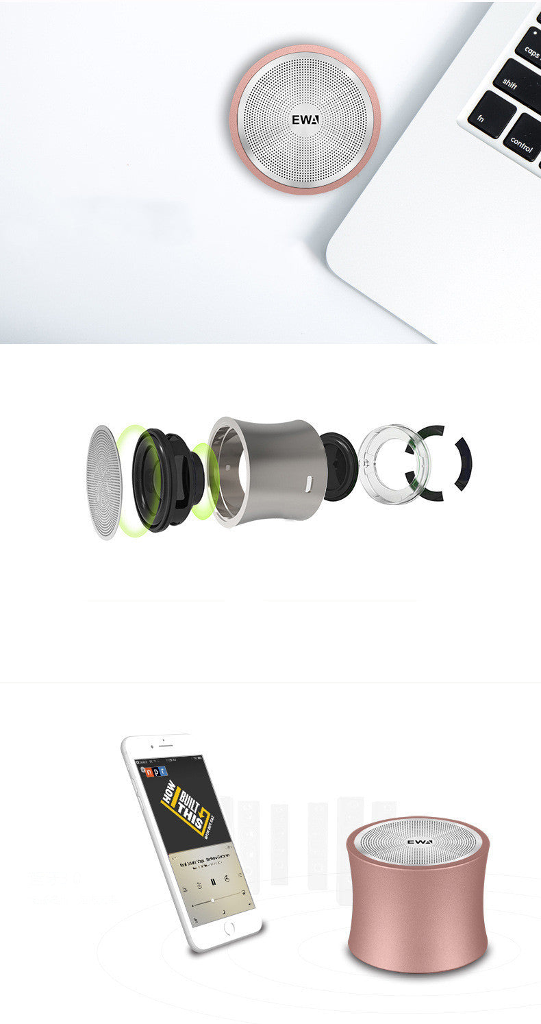 JMT-802826 Portable Bluetooth Speaker with 8-Hour Battery Life and USB Charging