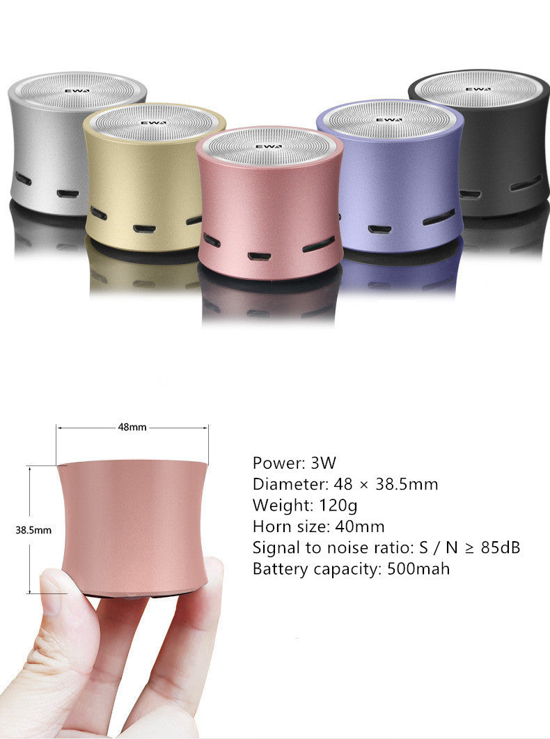 JMT-802826 Portable Bluetooth Speaker with 8-Hour Battery Life and USB Charging
