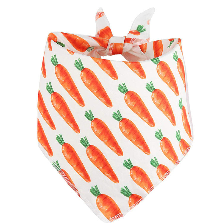 JMT-802954 Easter Pet Party Decoration Kit - Polyester Cotton Rope with Carrots and Triangle Towels