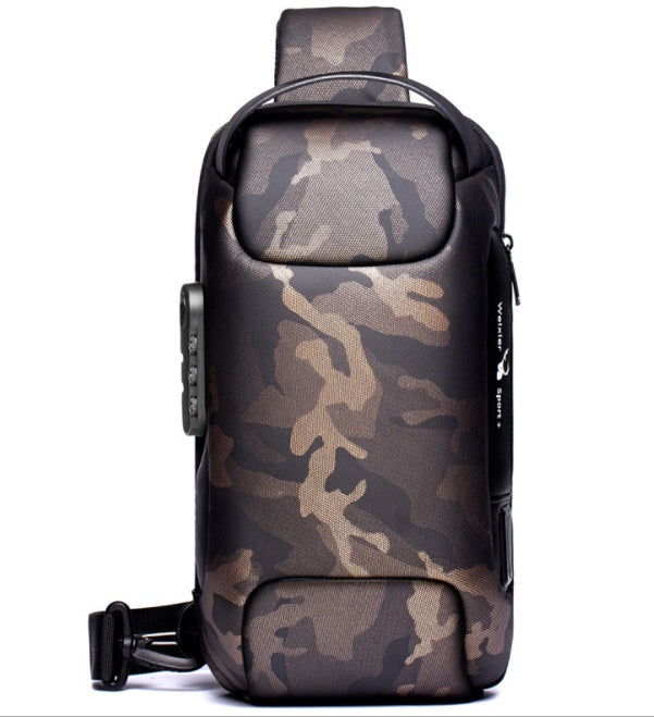 JMT-803018 Waterproof Oxford Cloth Men's Messenger Bag with Soft Handle - Multi-Color Options