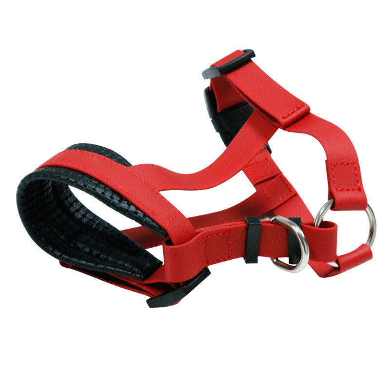 JMT-803146 Dog Muzzle for Anti-Eating Purpose - PVC Encapsulation with Adjustable Webbing, Multiple Sizes Available