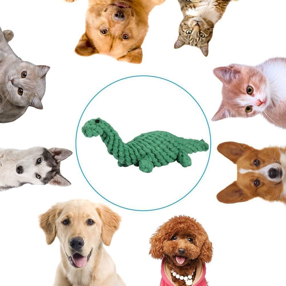 JMT-803466 Durable Animal Design Interactive Dog Rope Toy Set for Teeth Cleaning and Chew Training