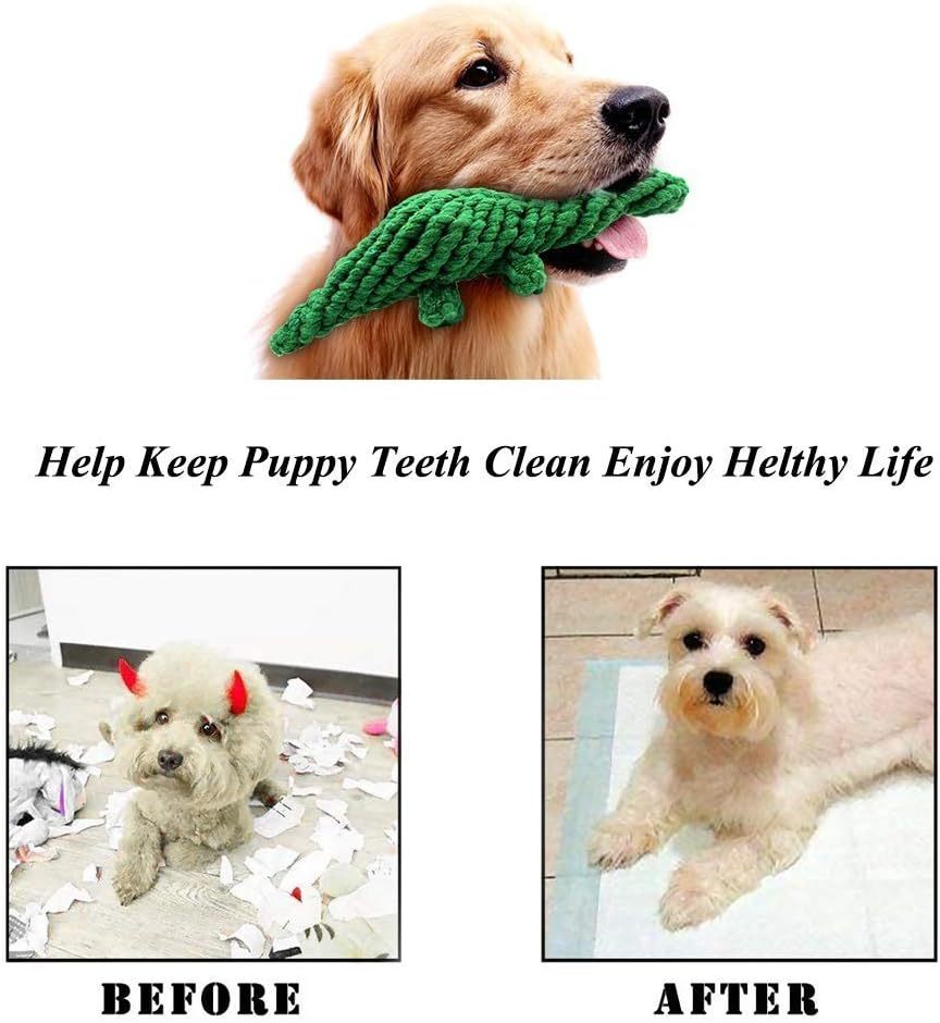 JMT-803466 Durable Animal Design Interactive Dog Rope Toy Set for Teeth Cleaning and Chew Training
