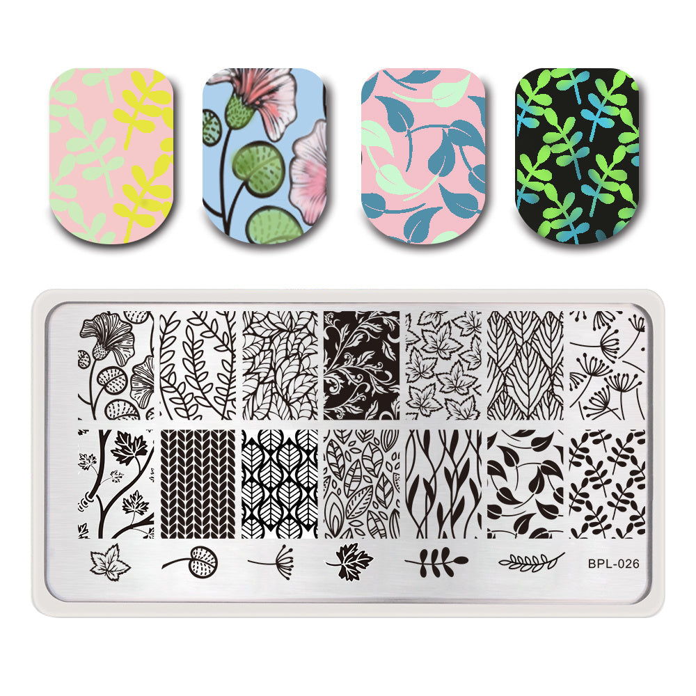 JMT-803786 Rectangular Nail Print Plate Tool for Artistic Nail Designs