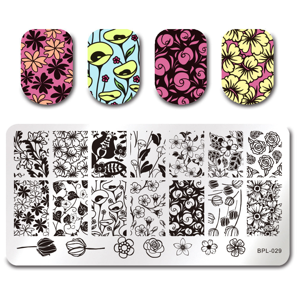 JMT-803786 Rectangular Nail Print Plate Tool for Artistic Nail Designs