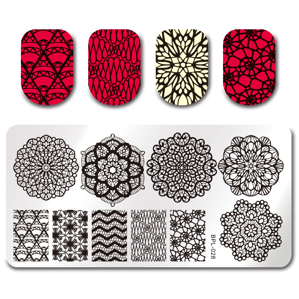 JMT-803786 Rectangular Nail Print Plate Tool for Artistic Nail Designs