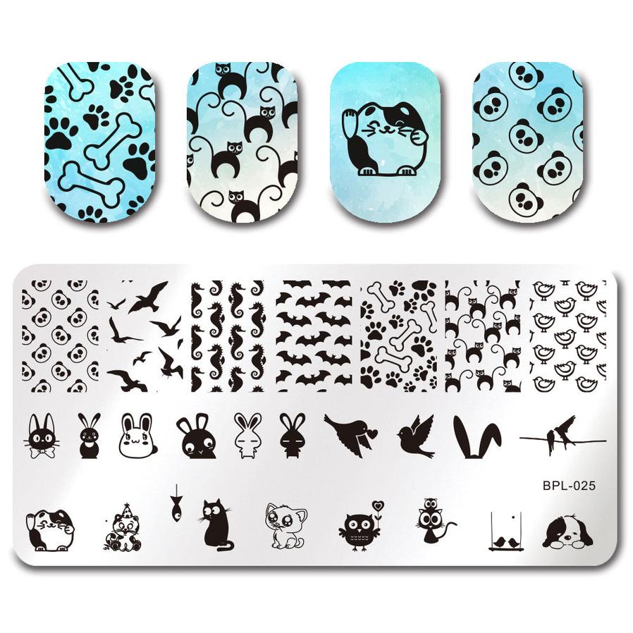 JMT-803786 Rectangular Nail Print Plate Tool for Artistic Nail Designs