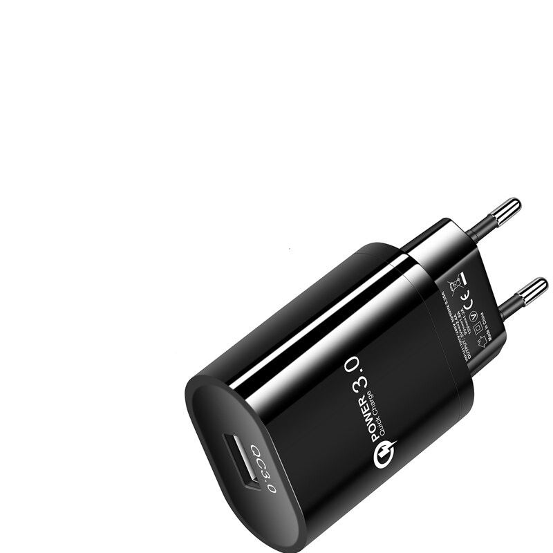 JMT-804170 Single Port USB Fast Charger - QC3.0 American & European Standards, Compatible with Android and iPhone