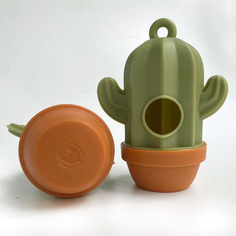 JMT-804618 Cactus-Shaped Dog Waste Bag Dispenser - Easy Carry Pet Waste Bag Holder for Hassle-Free Cleanup