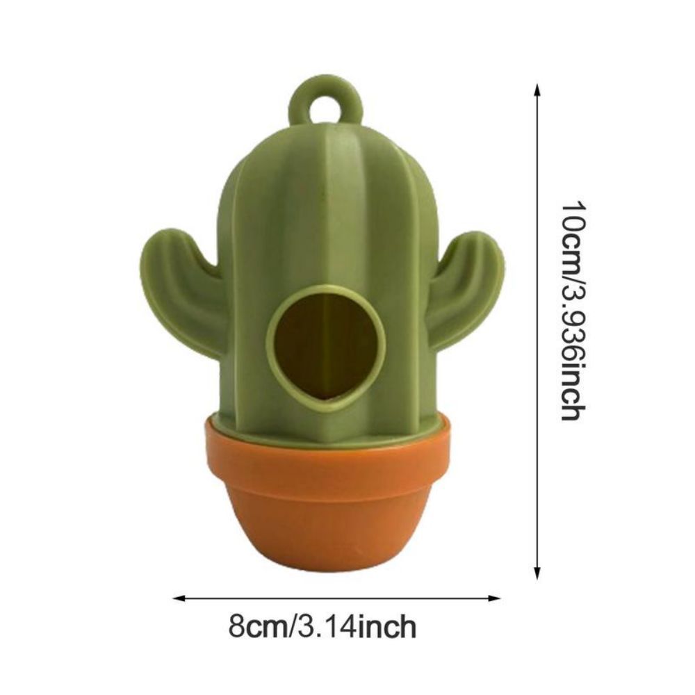 JMT-804618 Cactus-Shaped Dog Waste Bag Dispenser - Easy Carry Pet Waste Bag Holder for Hassle-Free Cleanup