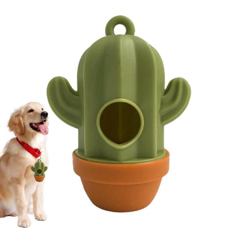 JMT-804618 Cactus-Shaped Dog Waste Bag Dispenser - Easy Carry Pet Waste Bag Holder for Hassle-Free Cleanup