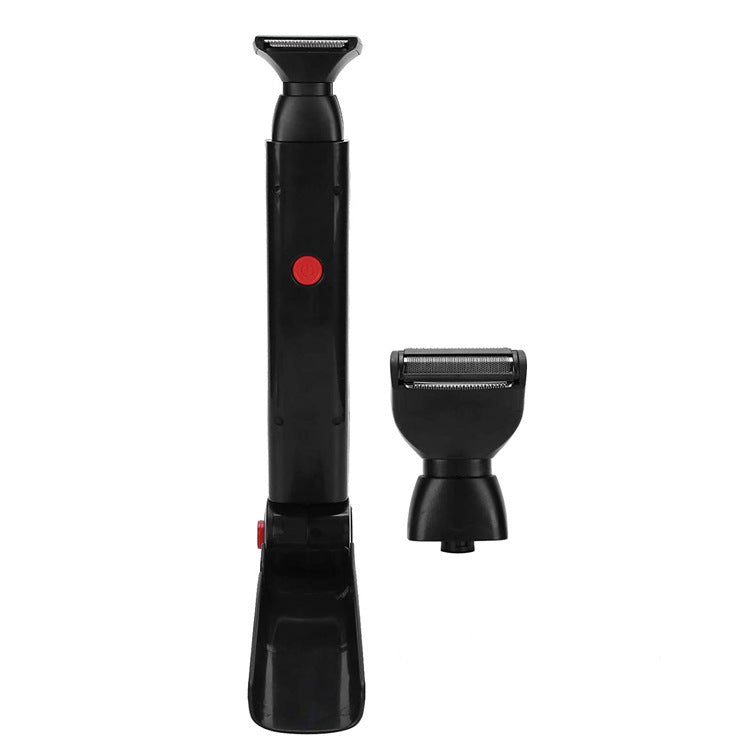 JMT-804874 Electric Back Hair Shaver with 180° Foldable Handle and Dual Blades for Safe, Smooth Hair Removal