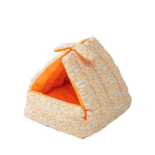 JMT-804938 Cozy Rabbit Triangle Nest for Cats and Dogs - Thickened, Semi-Enclosed, Double-Sided for All Seasons