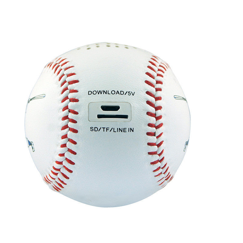 JMT-805130 Bluetooth Baseball Home Speaker - Compact 3W Output, 150-18000Hz Frequency, White/Orange/Green Colors