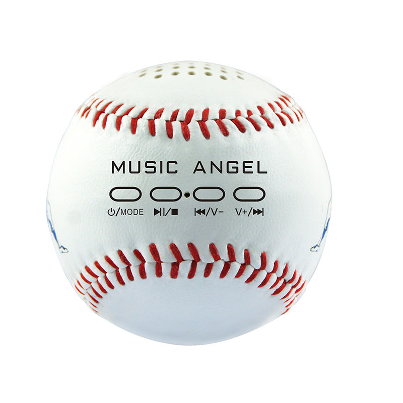 JMT-805130 Bluetooth Baseball Home Speaker - Compact 3W Output, 150-18000Hz Frequency, White/Orange/Green Colors