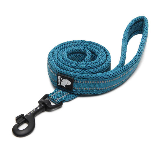 JMT-805130 Reflective Nylon Dog Leash with Zinc Alloy Buckle - Soft, Durable, 110cm Length for Small to Large Dogs