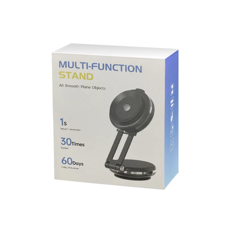 JMT-805450 360-Degree Adjustable Car Phone Holder with 10W Wireless Charging and Dual Vacuum Suction Cups
