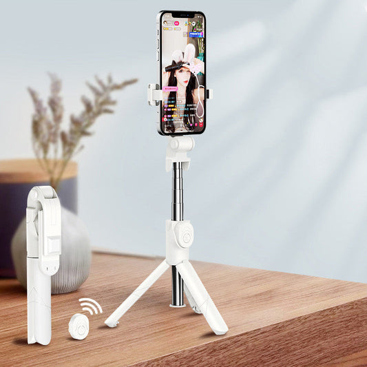 JMT-805642 Anti-Shake Aluminum Alloy Selfie Stick for Mobile Phones, Live Streaming Support