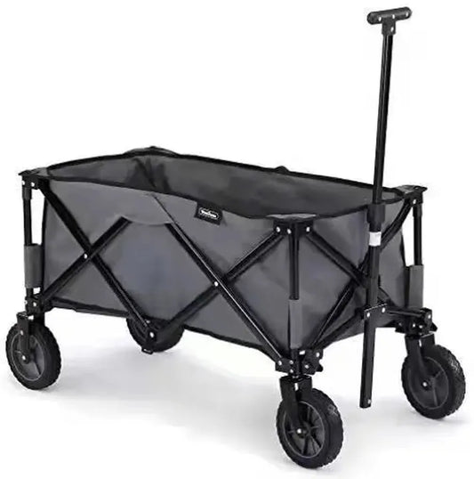 JMT-805834 Heavy-Duty Adjustable Collapsible Folding Utility Wagon for Outdoor Activities and Camping