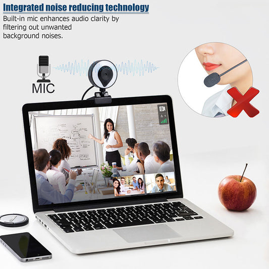 JMT-805962 2K HD USB Computer Camera with Auto Focus and Built-in Microphone