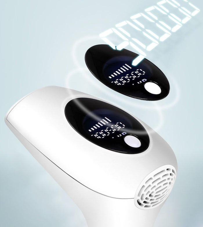 JMT-806026 90 Flashes Photoepilator - Non-Rechargeable Hair Removal Device in Pink, White, Green, and Dark Green