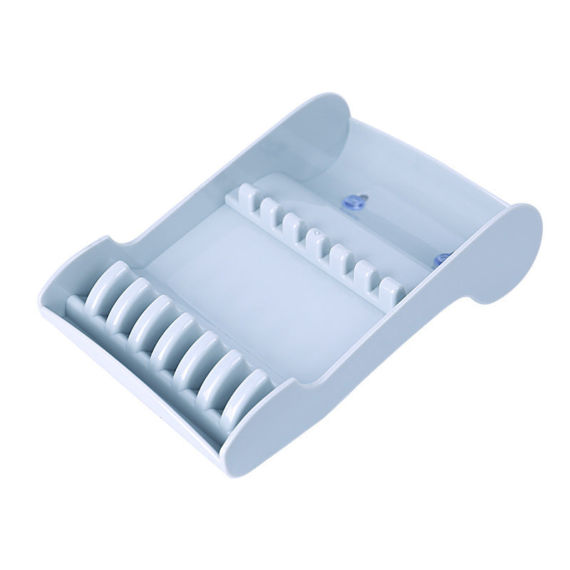 JMT-806090 Stylish Scissors Storage Box for Hairstylists - Non-Slip Display Rack in Black and Grey, Holds 6-8 Scissors