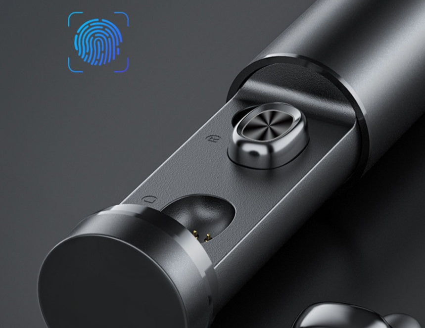 JMT-806282 Wireless Bluetooth Headset with LED Display - 9D HIFI Stereo, Ergonomic Design, Waterproof, Dual Microphone Capability