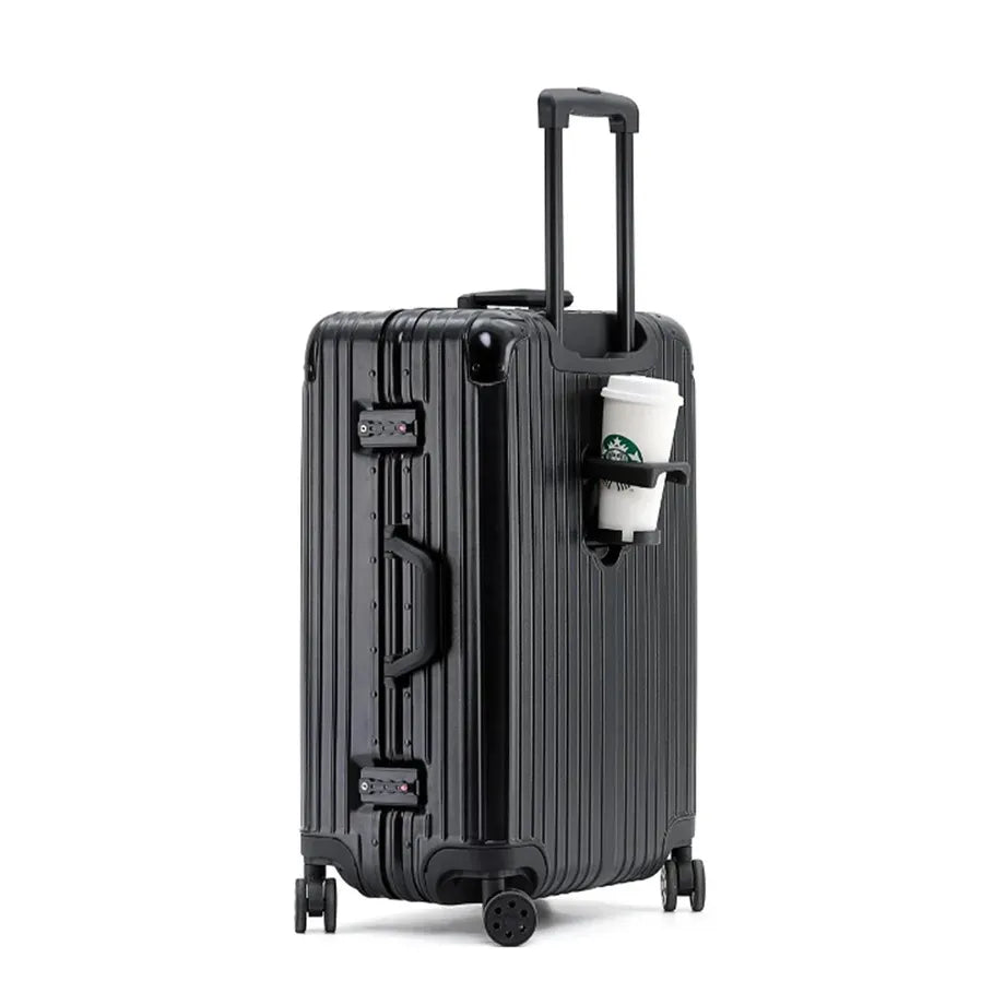 JMT-806666 Aluminium Frame Trolley Suitcase with Combination Lock for Business Travel