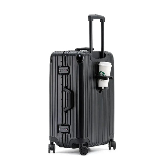 JMT-806666 Aluminium Frame Trolley Suitcase with Combination Lock for Business Travel