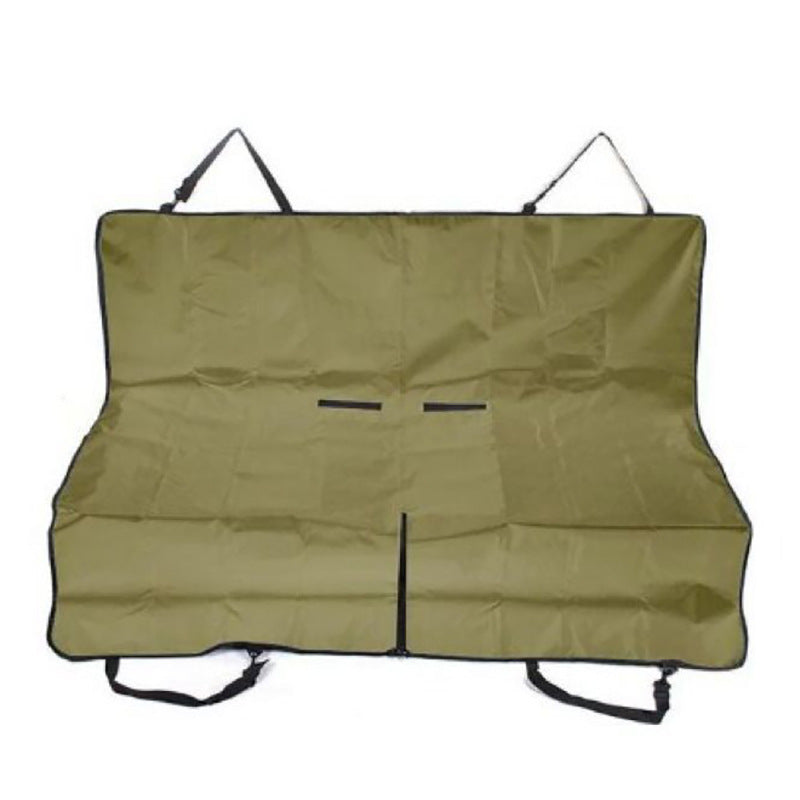 JMT-806794 Pet Protection Mat for Rear Car Seat - Oxford Cloth Seat Cushion in Black Knight, Butter Green, Retro White (1.45m x 1.3m)