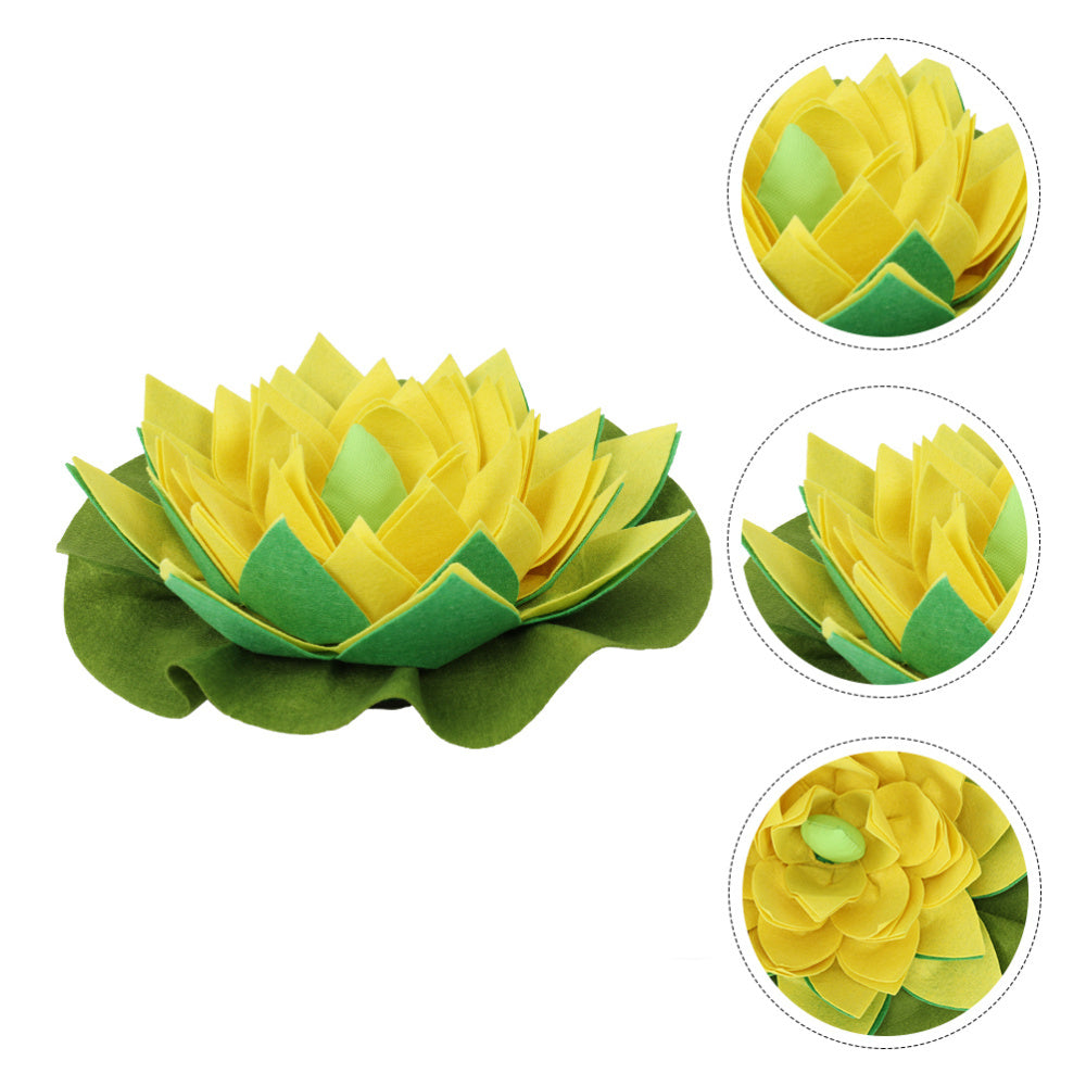 JMT-806922 Lotus Sniffing Pad for Pets - Interactive Felt Cloth, Anti-Slip Design with Suction Cups