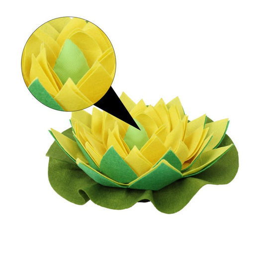 JMT-806922 Lotus Sniffing Pad for Pets - Interactive Felt Cloth, Anti-Slip Design with Suction Cups