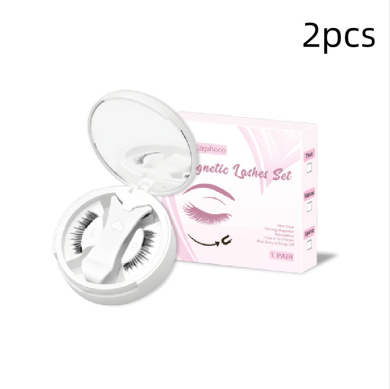 JMT-807050 Magnetic False Eyelashes Set - Includes 1/2/3 Pairs of Strips, Made with Chemical Fiber