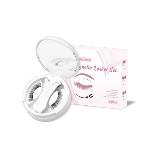 JMT-807050 Magnetic False Eyelashes Set - Includes 1/2/3 Pairs of Strips, Made with Chemical Fiber
