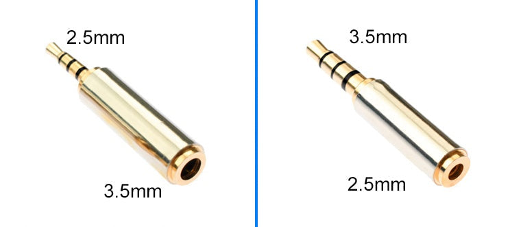 JMT-807114 2.5mm Male to 3.5mm Female Mobile Headset Adapter for Compatible Phones