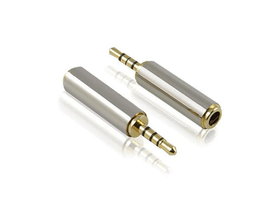 JMT-807114 2.5mm Male to 3.5mm Female Mobile Headset Adapter for Compatible Phones