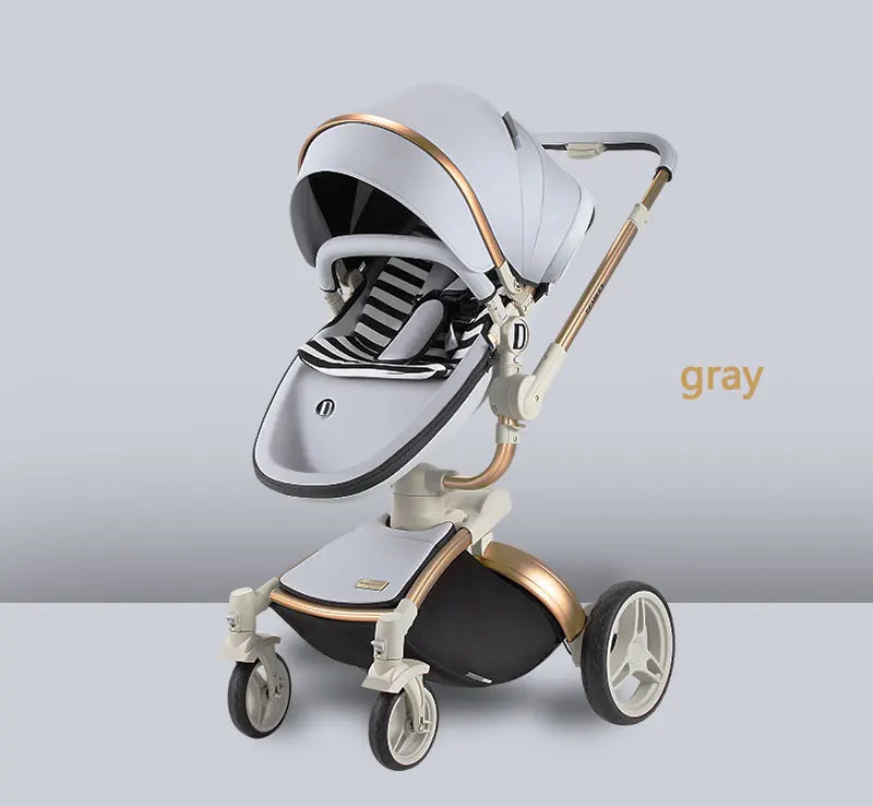 JMT-807114 Comfortable Large Space Foldable Baby Walker Chariot with PU and Aluminium Alloy Frame