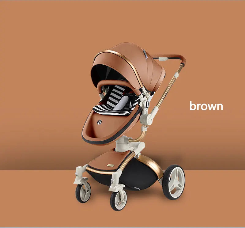 JMT-807114 Comfortable Large Space Foldable Baby Walker Chariot with PU and Aluminium Alloy Frame