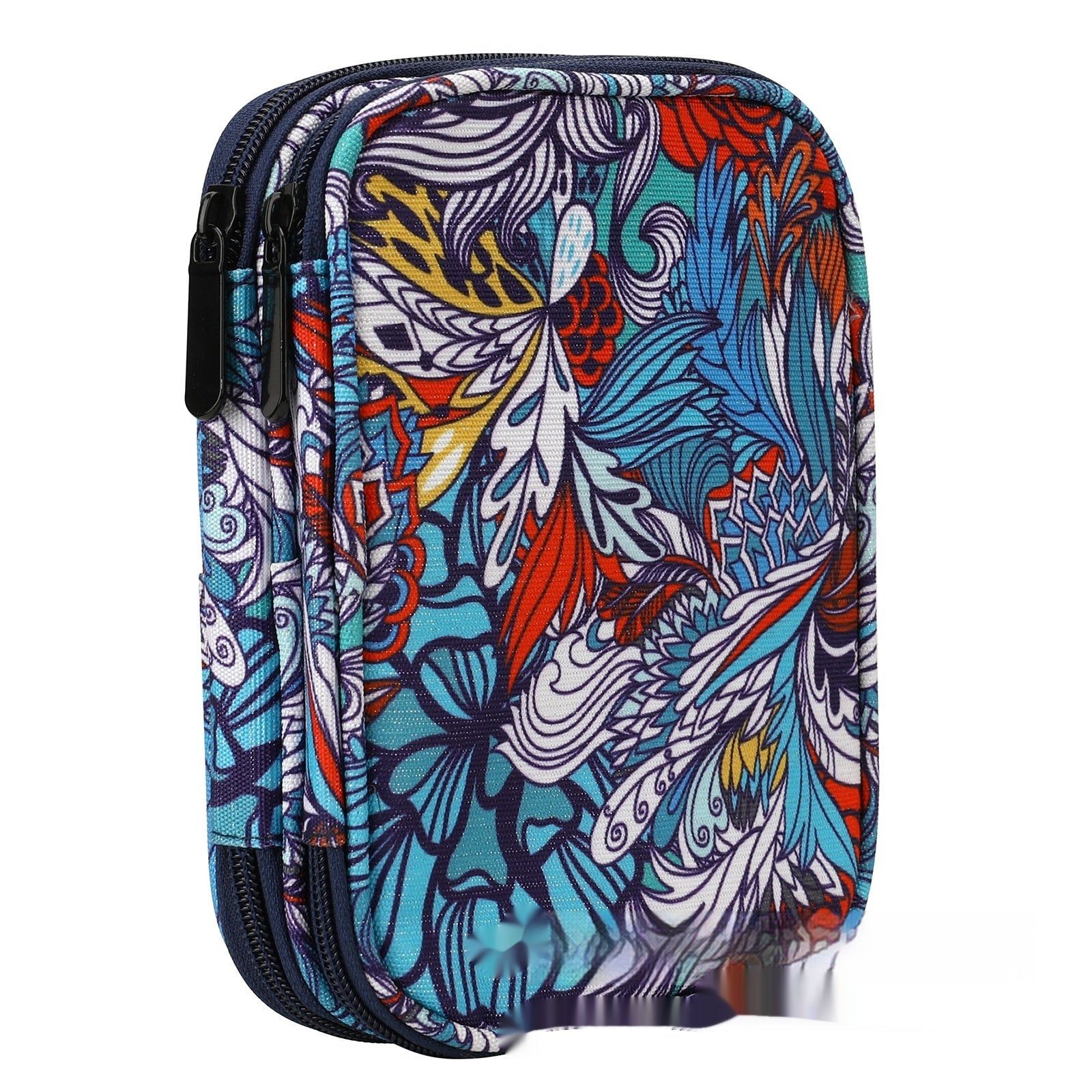JMT-807114 Green Lily Living Room Storage Bag - 600D Oxford Cloth Handbag with Floral Patterns