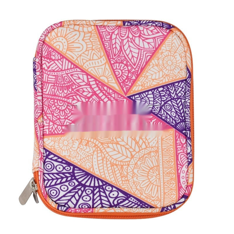 JMT-807114 Green Lily Living Room Storage Bag - 600D Oxford Cloth Handbag with Floral Patterns