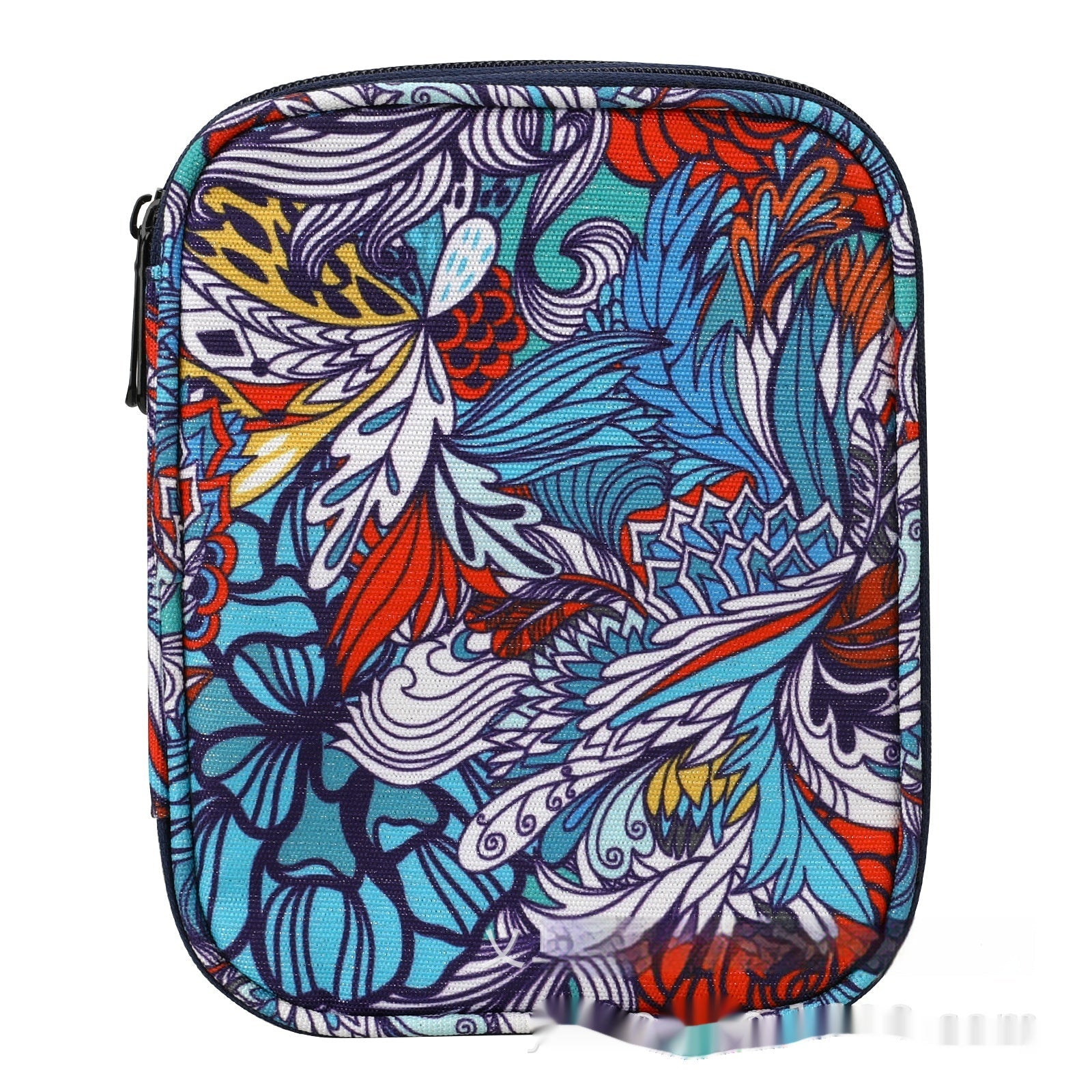 JMT-807114 Green Lily Living Room Storage Bag - 600D Oxford Cloth Handbag with Floral Patterns
