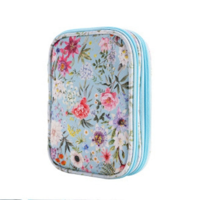 JMT-807114 Green Lily Living Room Storage Bag - 600D Oxford Cloth Handbag with Floral Patterns