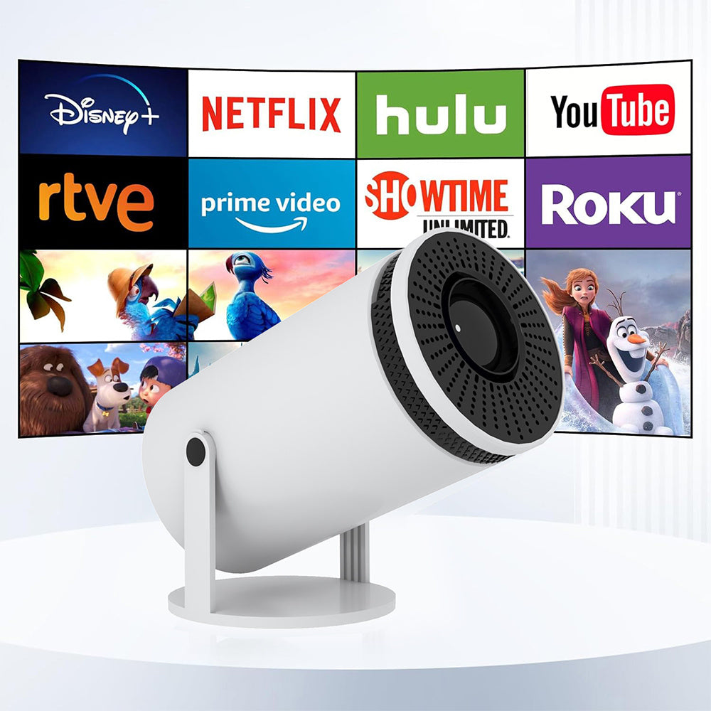 JMT-807114 Portable Mini 4K HD Projector with Bluetooth for Home Theater and Outdoor Use