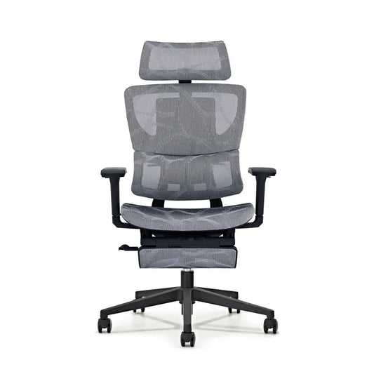 JMT-807242 Ergonomic Swivel Office Chair with Footrest, 2D Headrest, and Lumbar Support