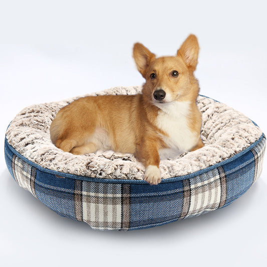 JMT-807242 Warm Cotton and Linen Doghouse Bed – Breathable Pet Nest for Small, Medium, and Large Dogs and Cats