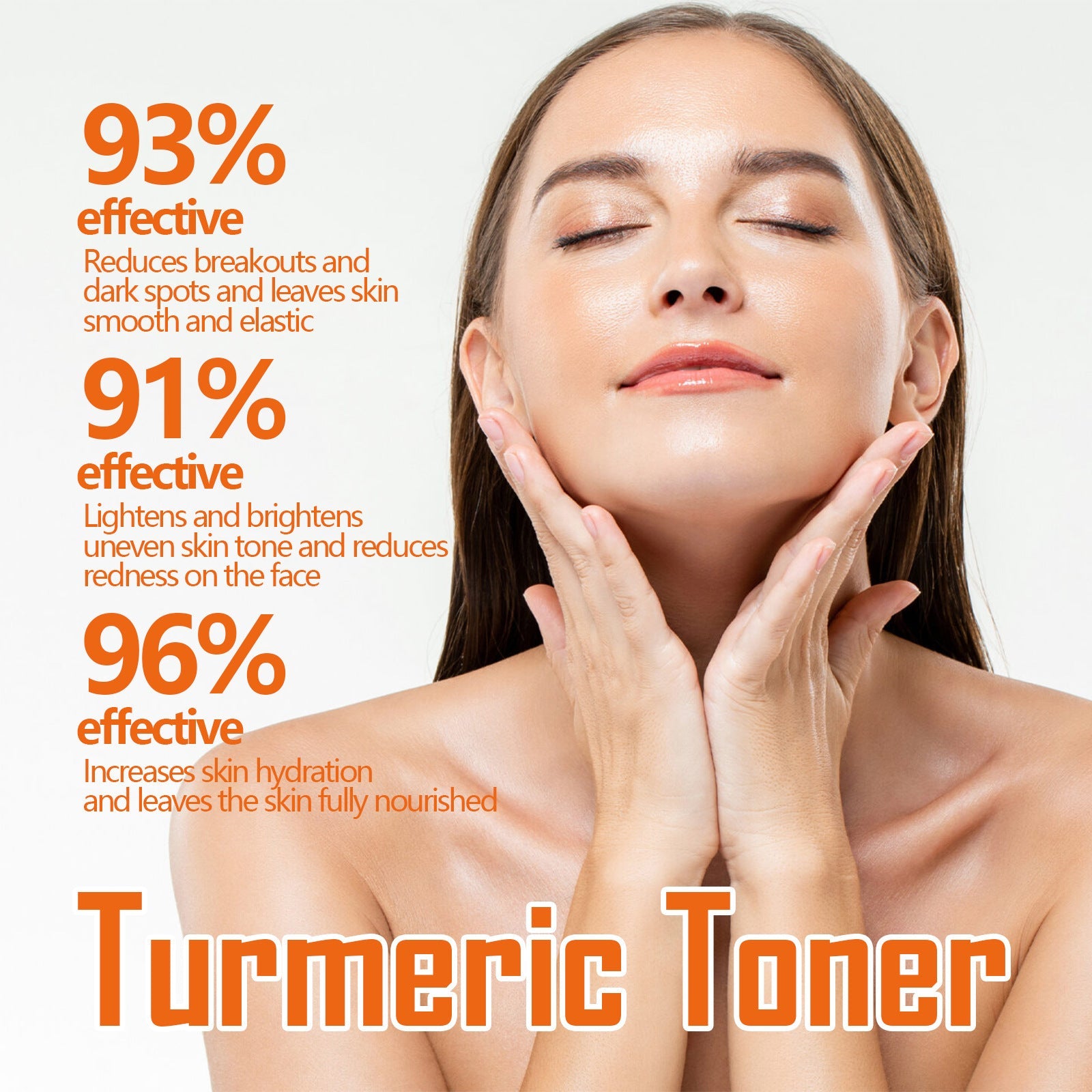 JMT-807370 Turmeric Moisturizing Facial Skin Lotion with Collagen & Aloe Extract, 100ml