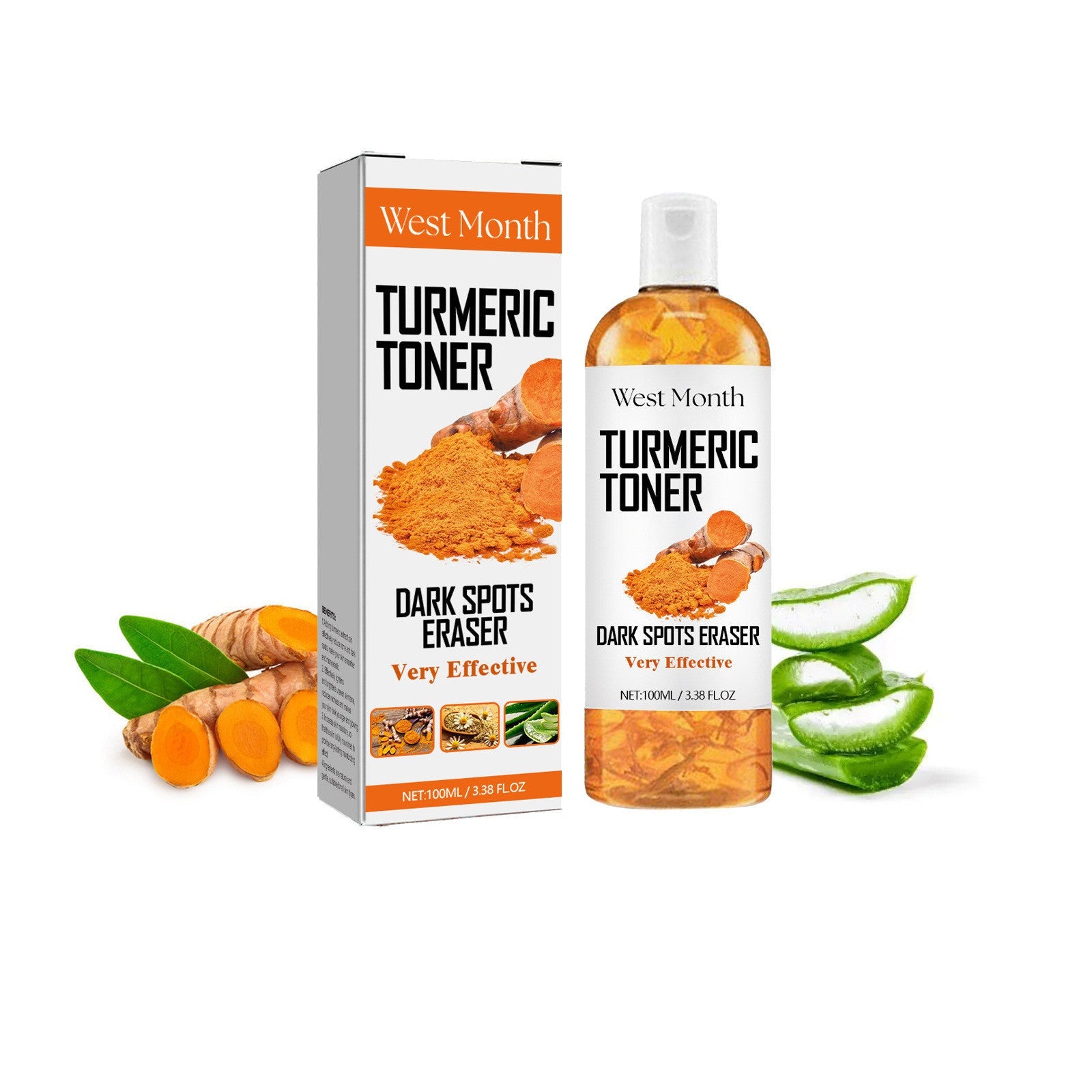 JMT-807370 Turmeric Moisturizing Facial Skin Lotion with Collagen & Aloe Extract, 100ml
